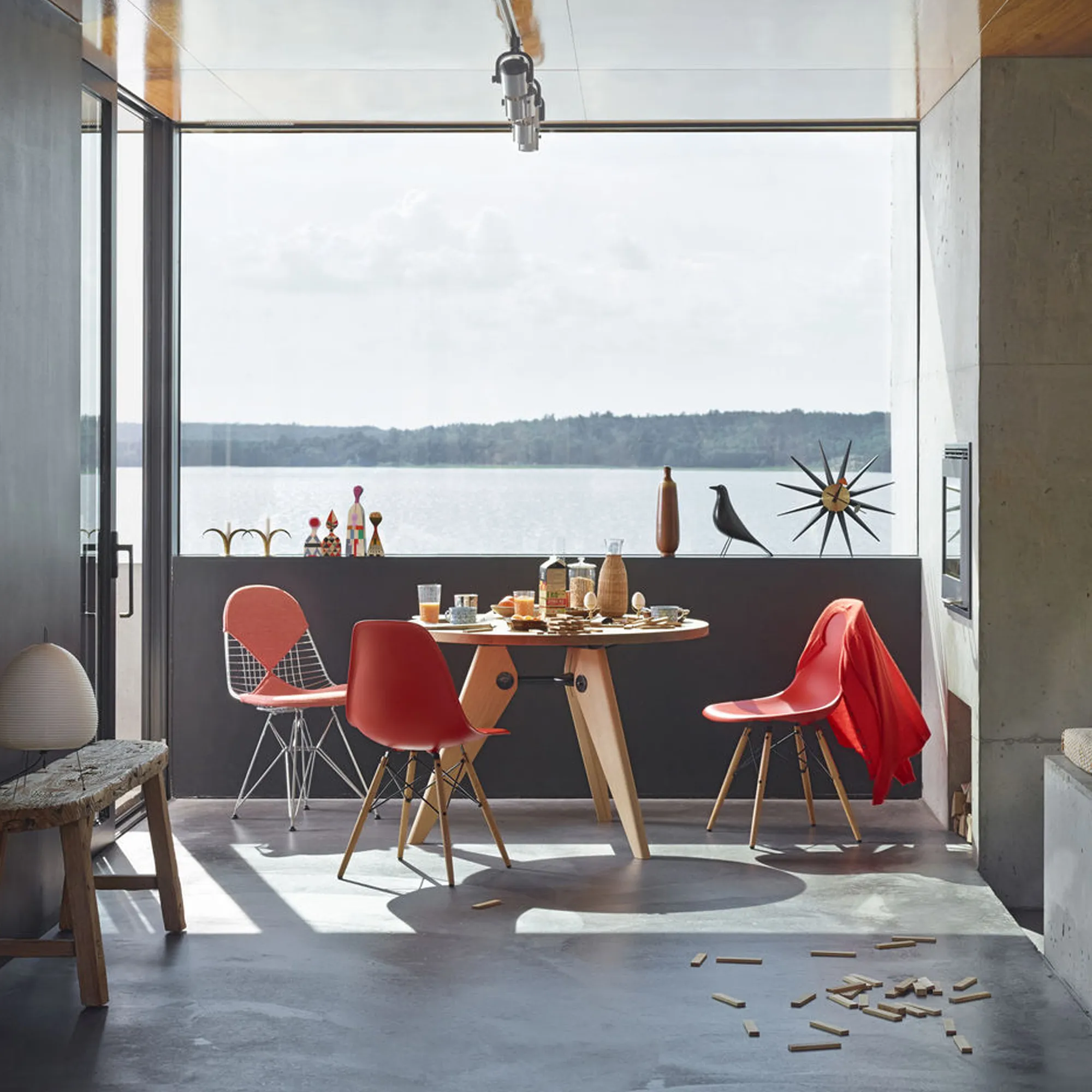 Eames RE Plastic Chair DSW stol Ash Honey Tone - 4
