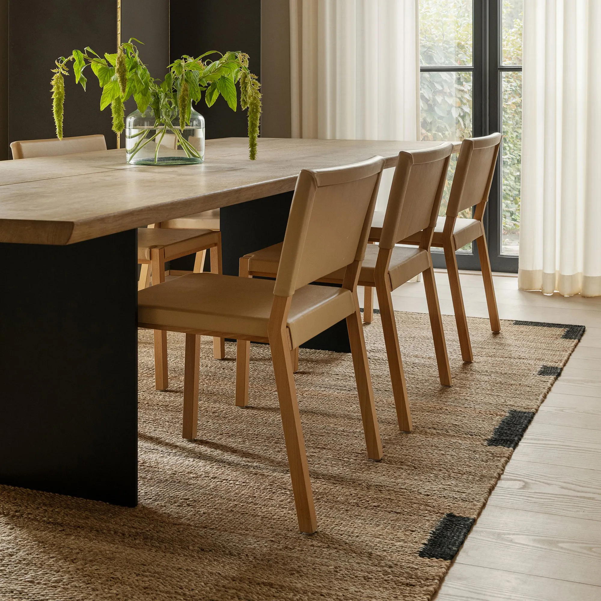 Jute Edge Black jutematta
