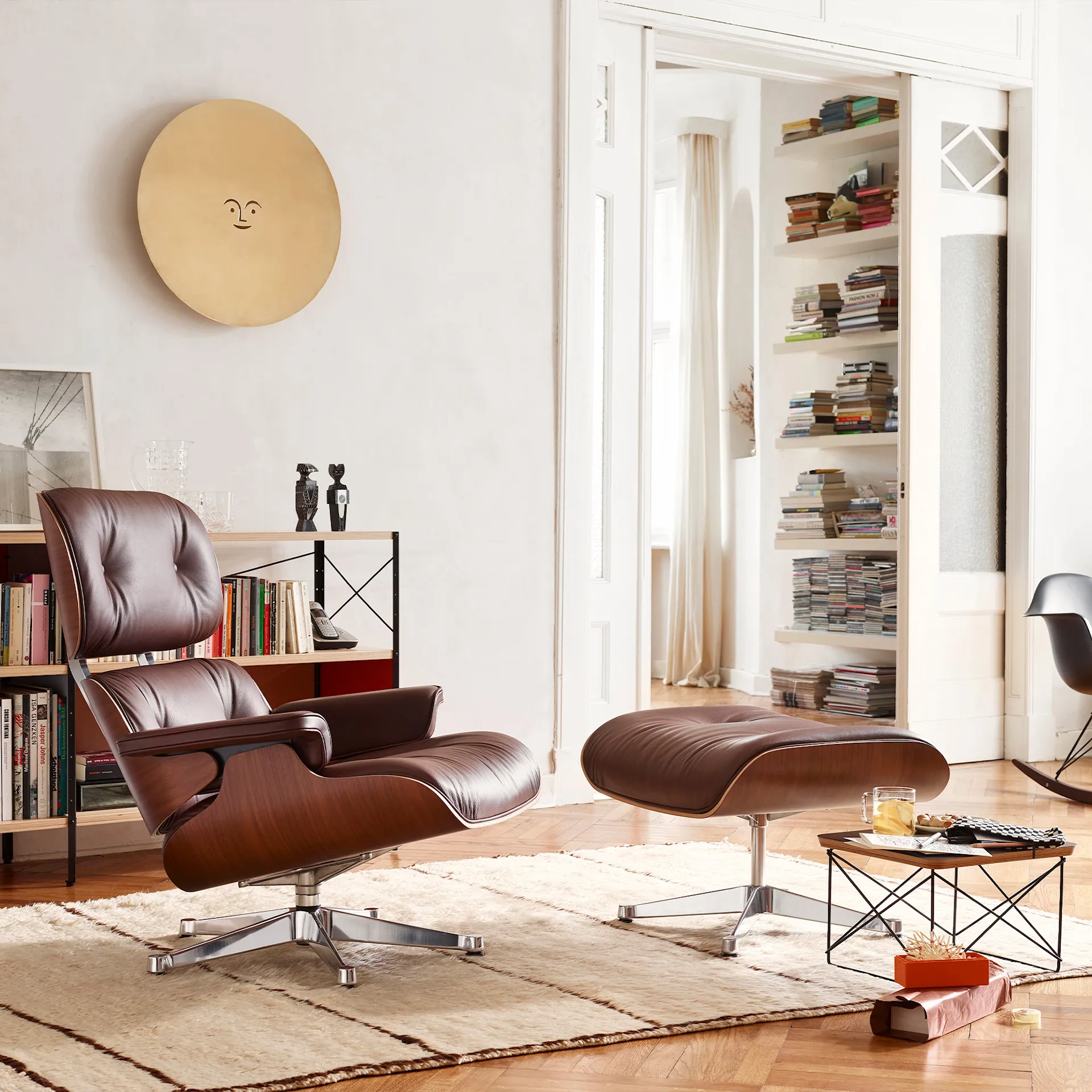 Eames Lounge Chair & Ottoman Santos Palisander Polished - Vitra - Charles & Ray Eames - NO GA