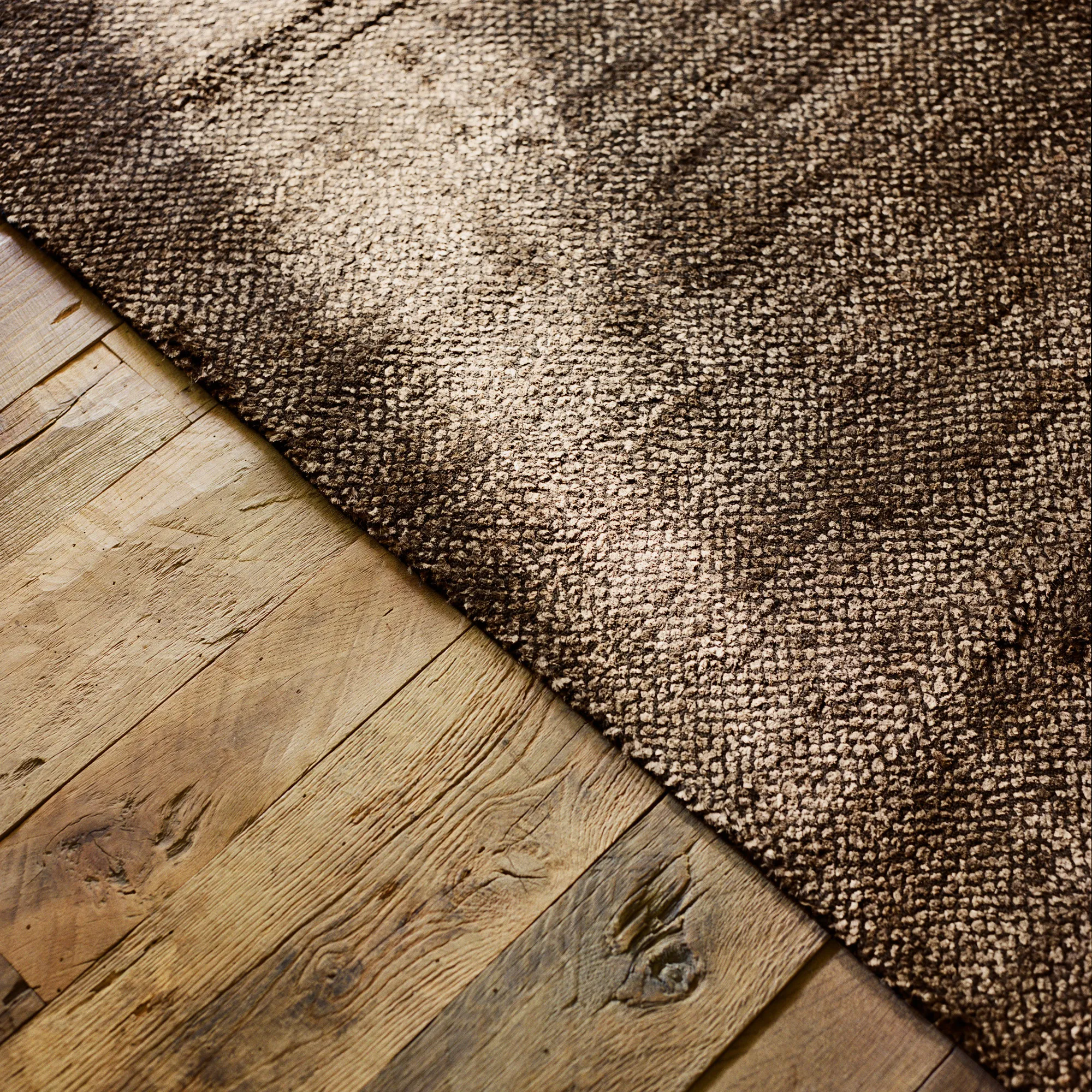 Savanna Dark Jute/Black ull- och jutematta - 3