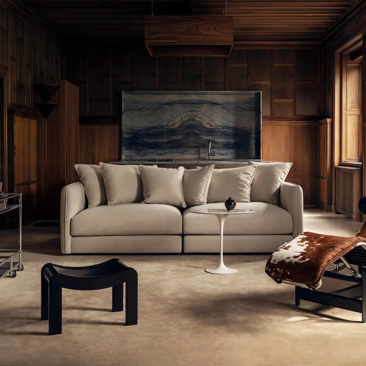 Pavarotti 3-Seater with Ottoman