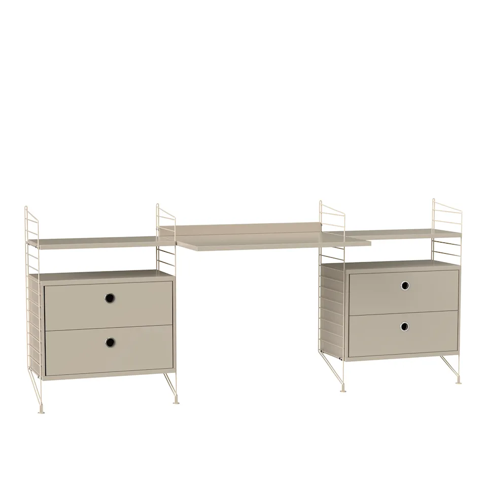 Kontor hyllsystem C beige/beige