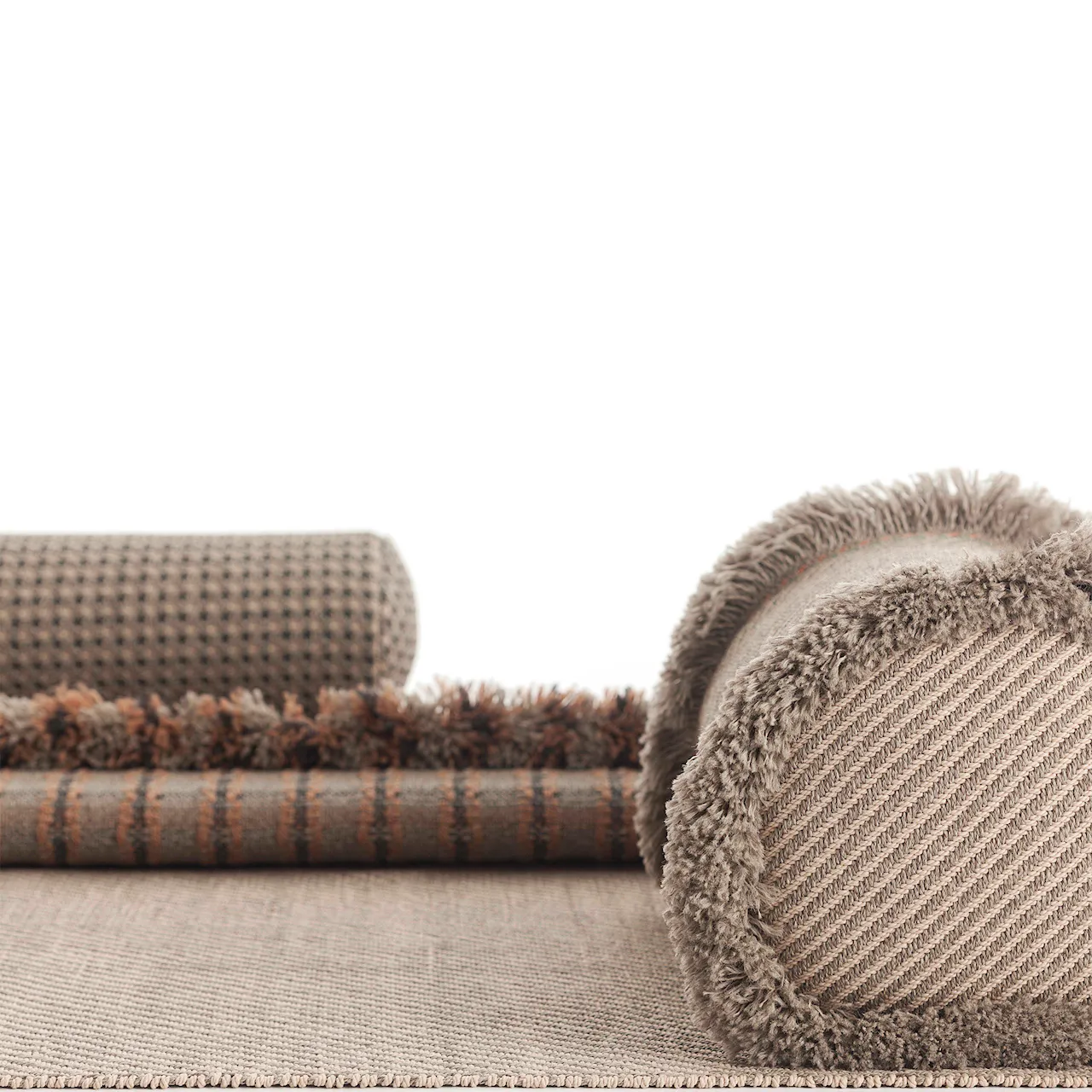 Garden Layers Rug - Diagonal Almond/Ivory