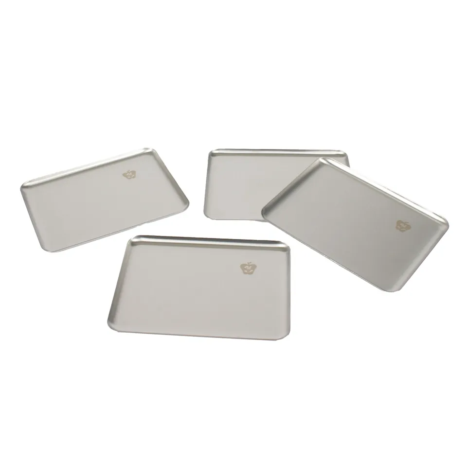 Steel Plate Pick Up Stainless Steel Set of 4
