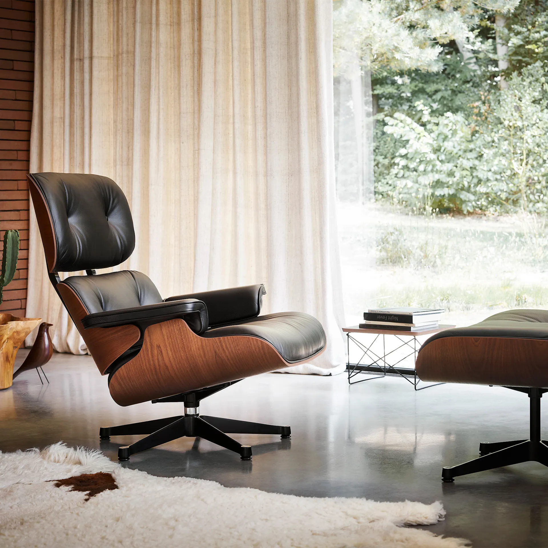 Eames Lounge Chair Santos Palisander Polished fåtölj - Vitra - Charles & Ray Eames - NO GA