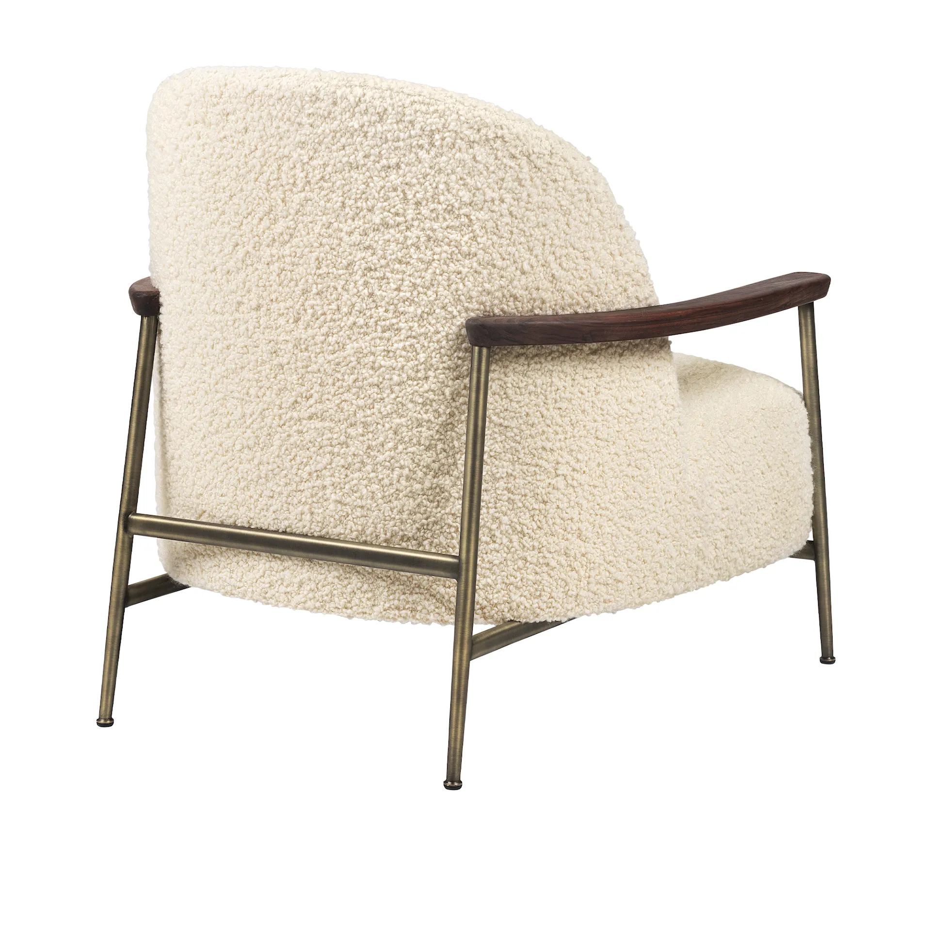 Sejour Lounge Chair Walnut - Med armstöd - Gubi - GamFratesi - NO GA