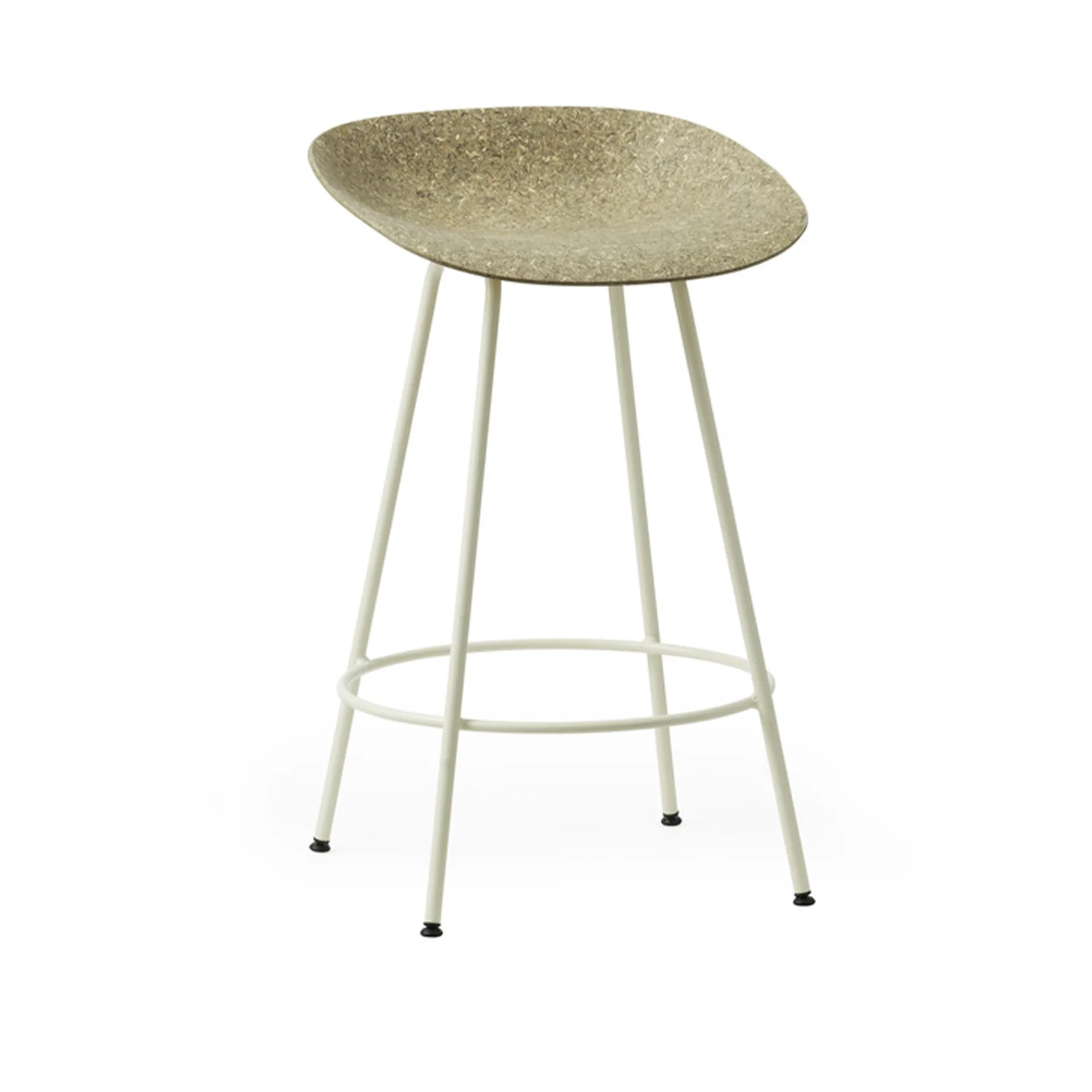 Mat Barstool 65 cm Cream Steel - Normann Copenhagen - NO GA