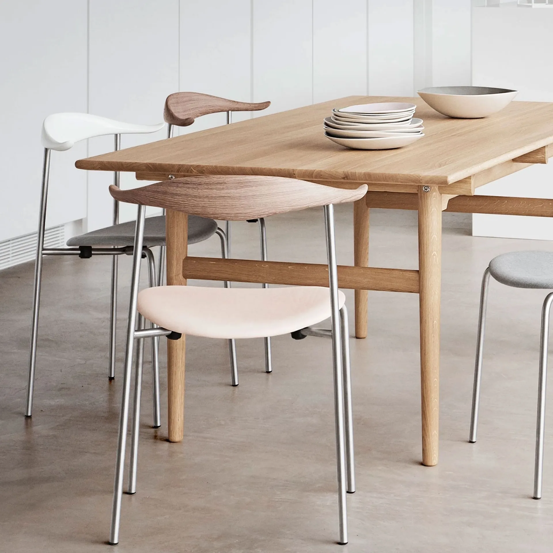 CH88P - Rostfritt stål - Carl Hansen - Hans J. Wegner - NO GA