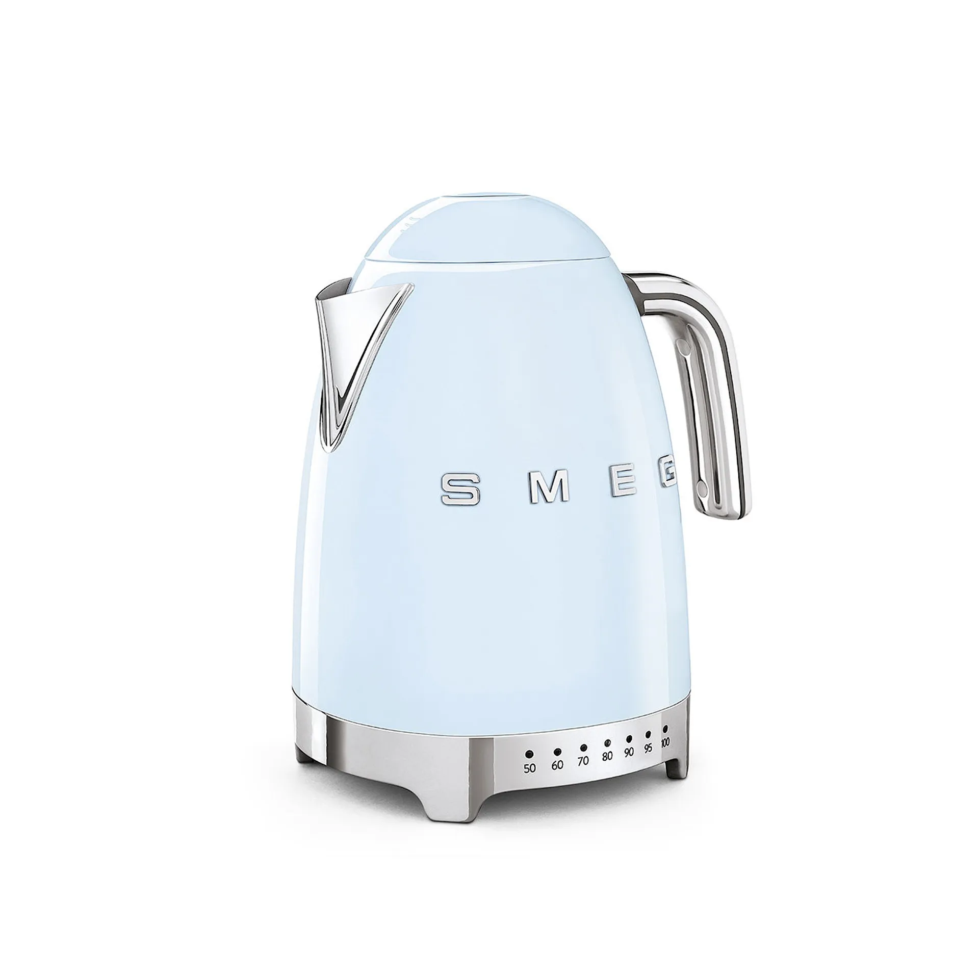 Smeg Kettle 1,7 L Adjustable Temperature Pastel Blue - Smeg - NO GA