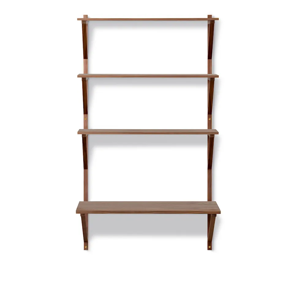 BM29 vägghylla 78 cm 3 hyllplan & skrivbord