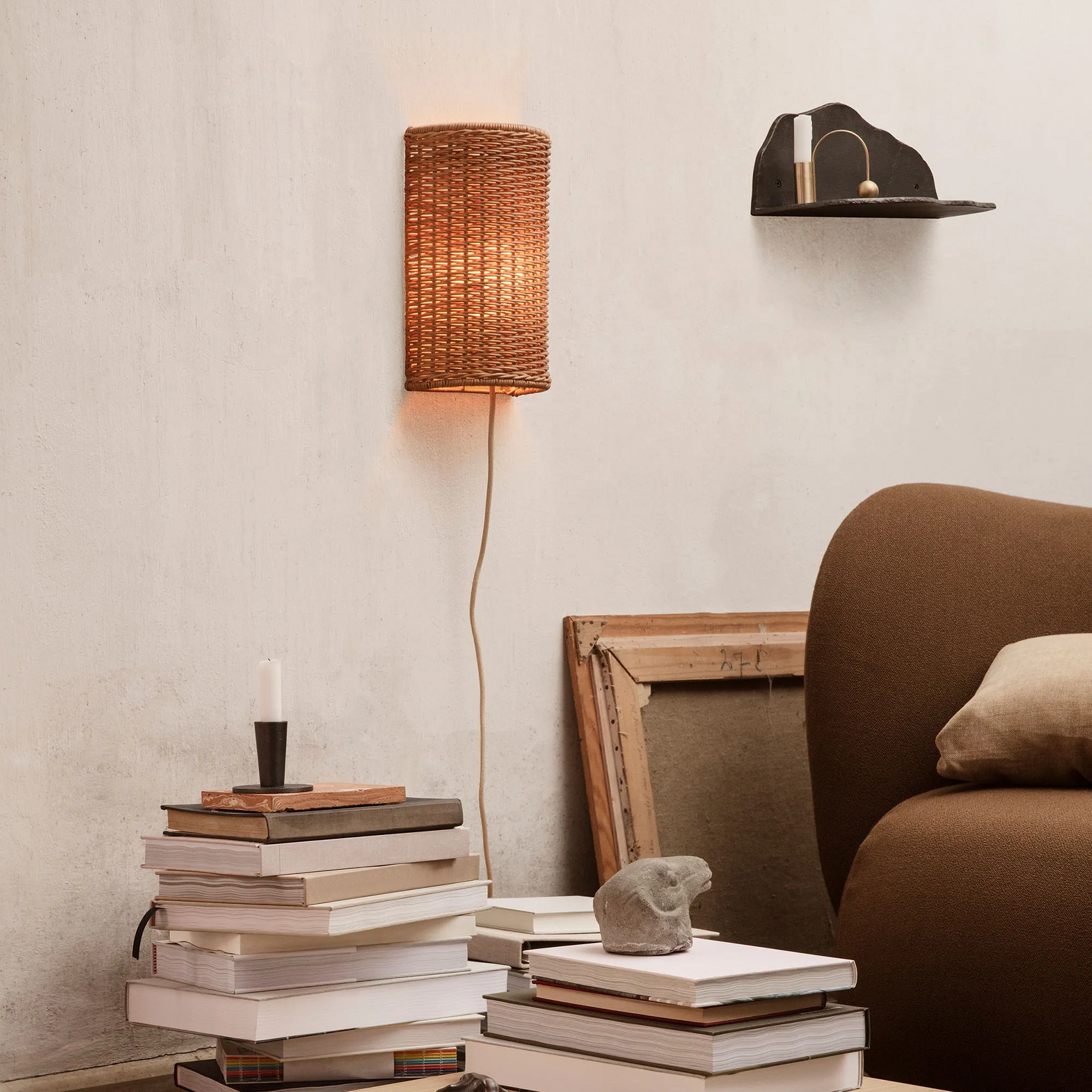 Dou lampskärm vägglampa
