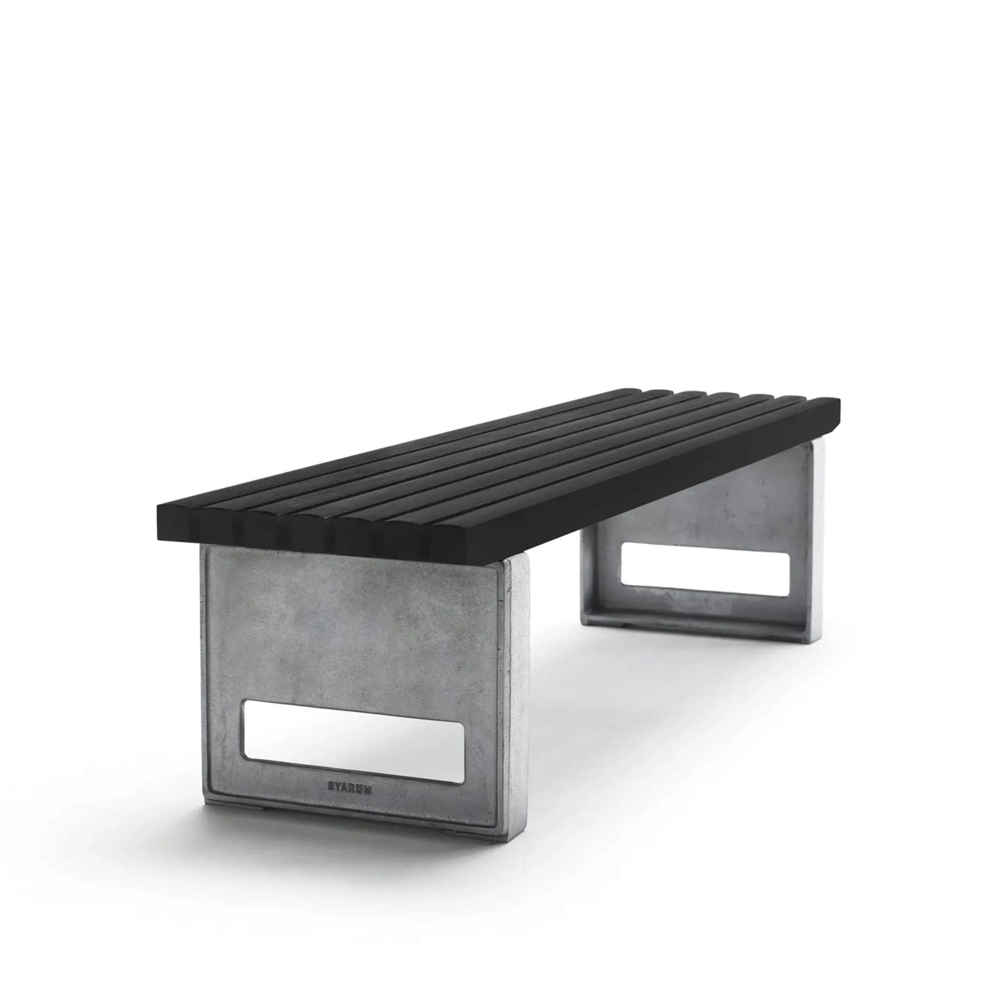 Block Bänk Smal Grålackerad Furu - 1