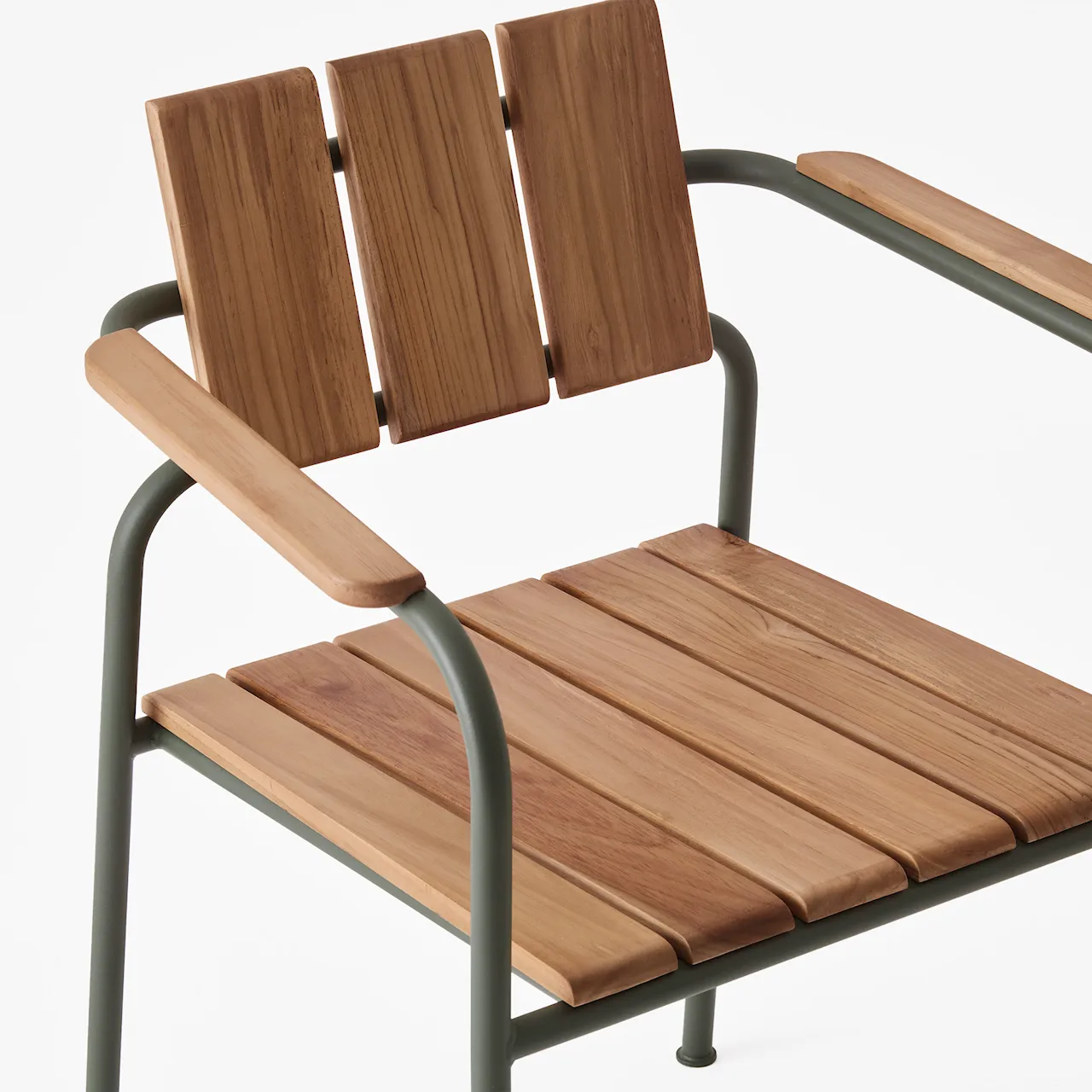 Kallio Outdoor Dining Chair with Armrests Green