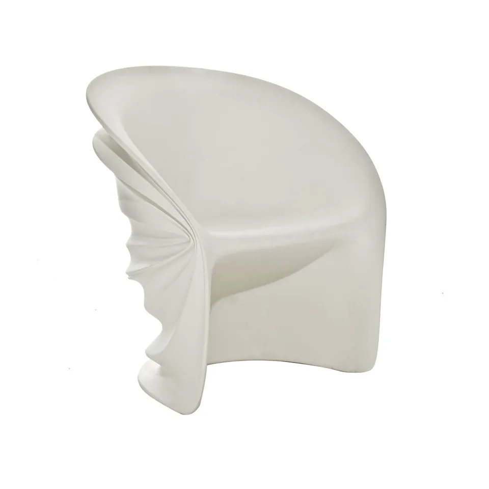 Modesty Veiled Armchair - White