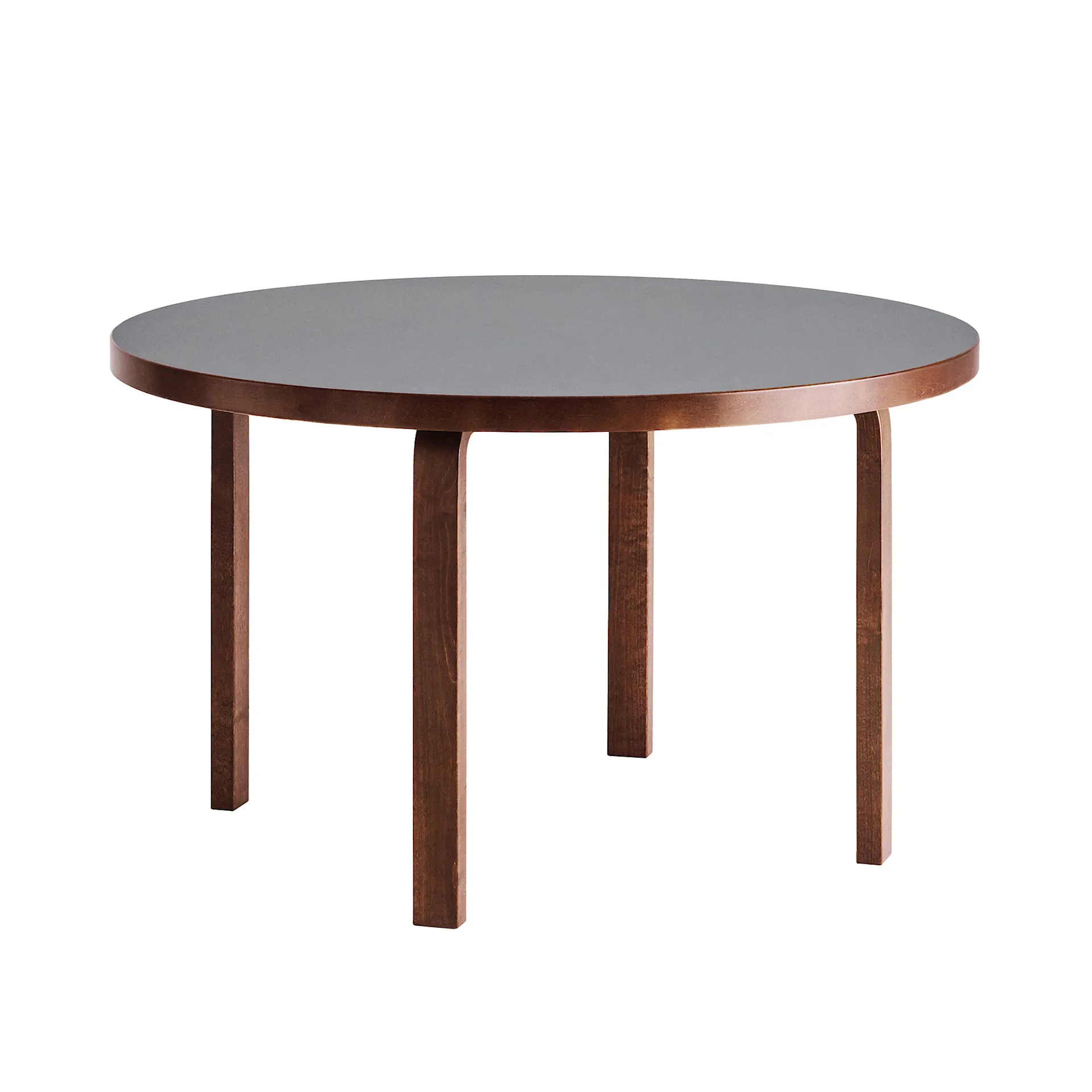 Table 91 Exclusive Edition walnut stain/linoleum pewter - Artek - Alvar Aalto - NO GA