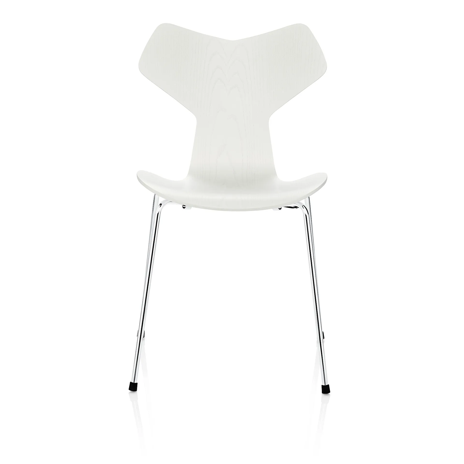 3130 Grand Prix stol Askfanér Chrome - Fritz Hansen - Arne Jacobsen - NO GA