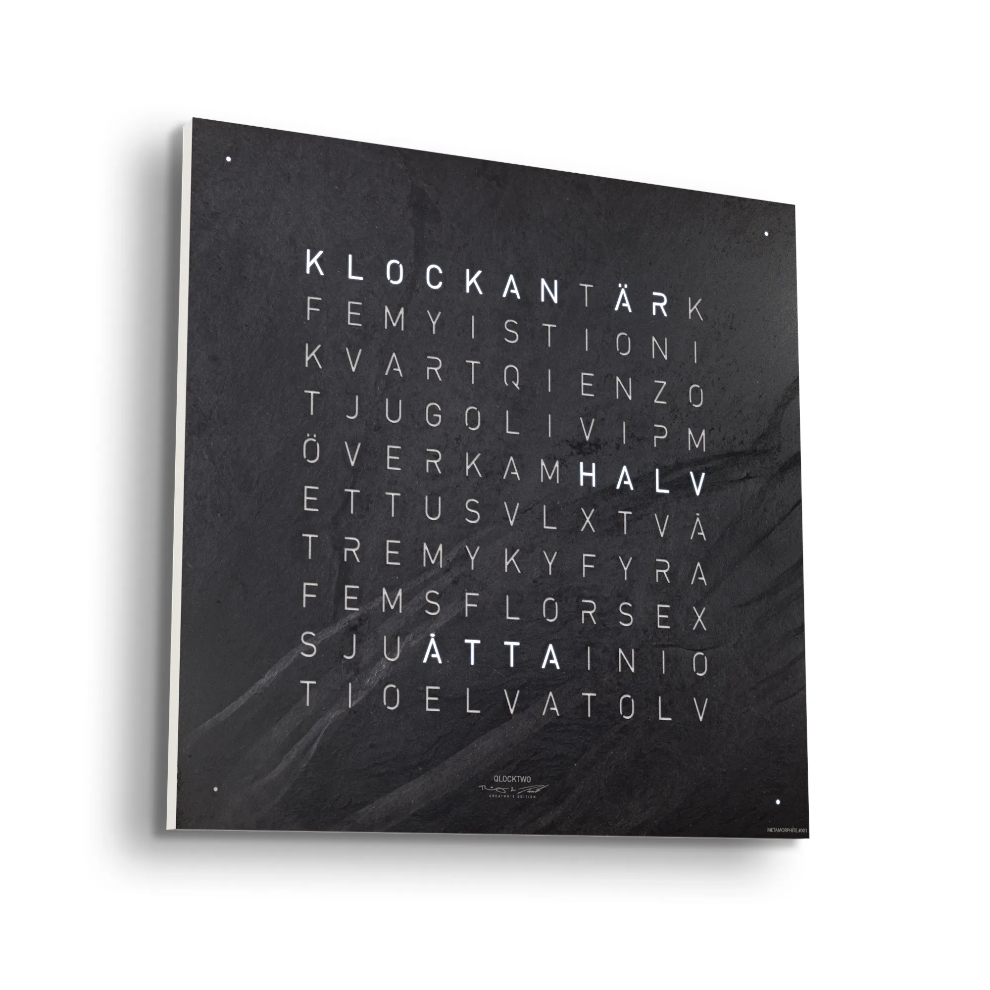 Qlocktwo Earth 45 Creator's Edition – Metamorphite - 2