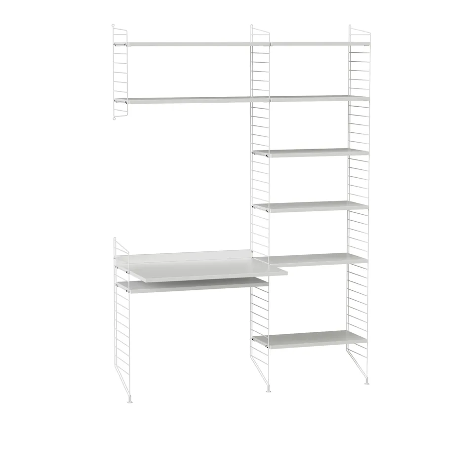 Kontor hyllsystem G vit/vit