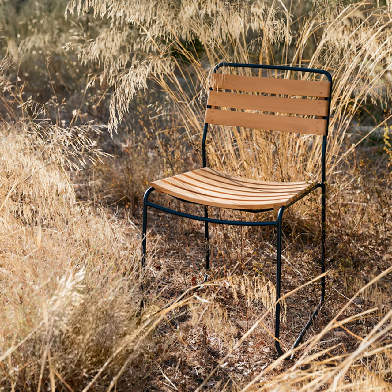 Surprising Teak Chair - Black Cherry