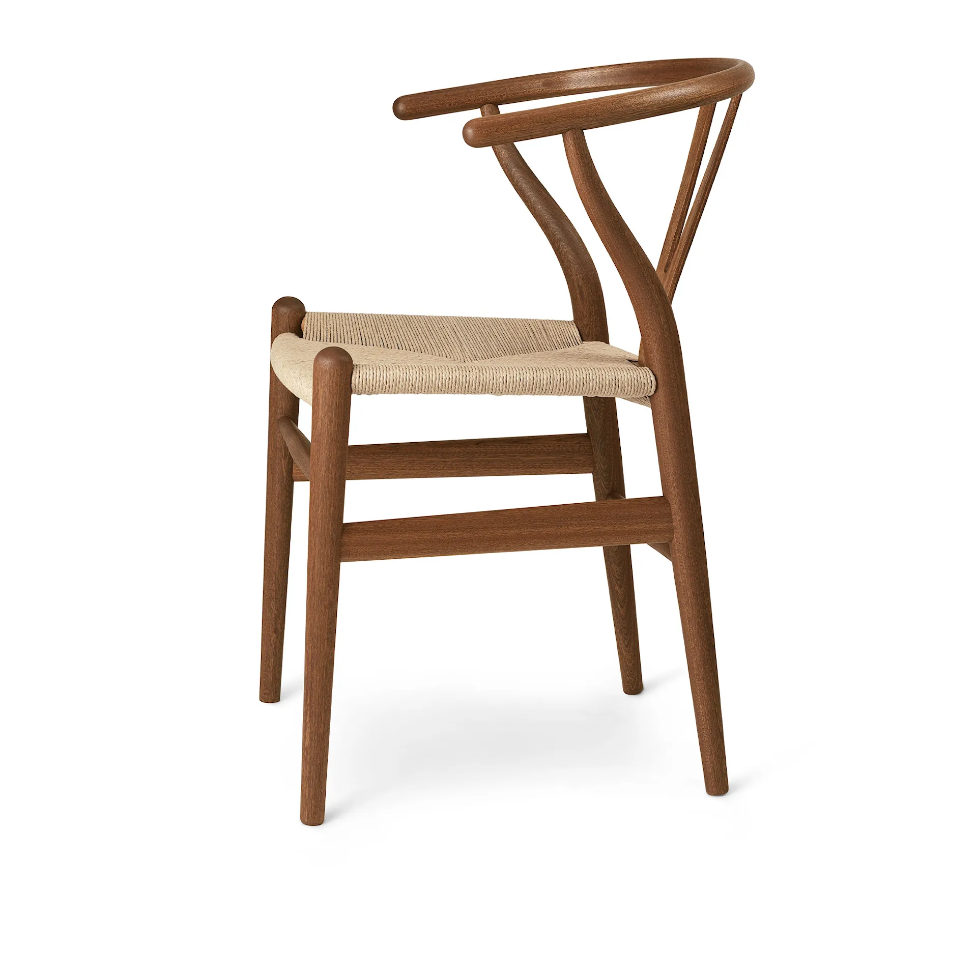 CH24 Y-stolen - Mahogny/Naturflätat papperssnöre - Carl Hansen - Hans J. Wegner - NO GA