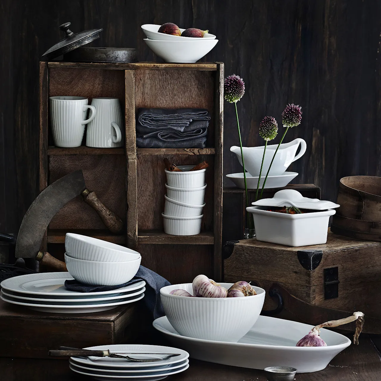 Serie originale ramekin låg vit