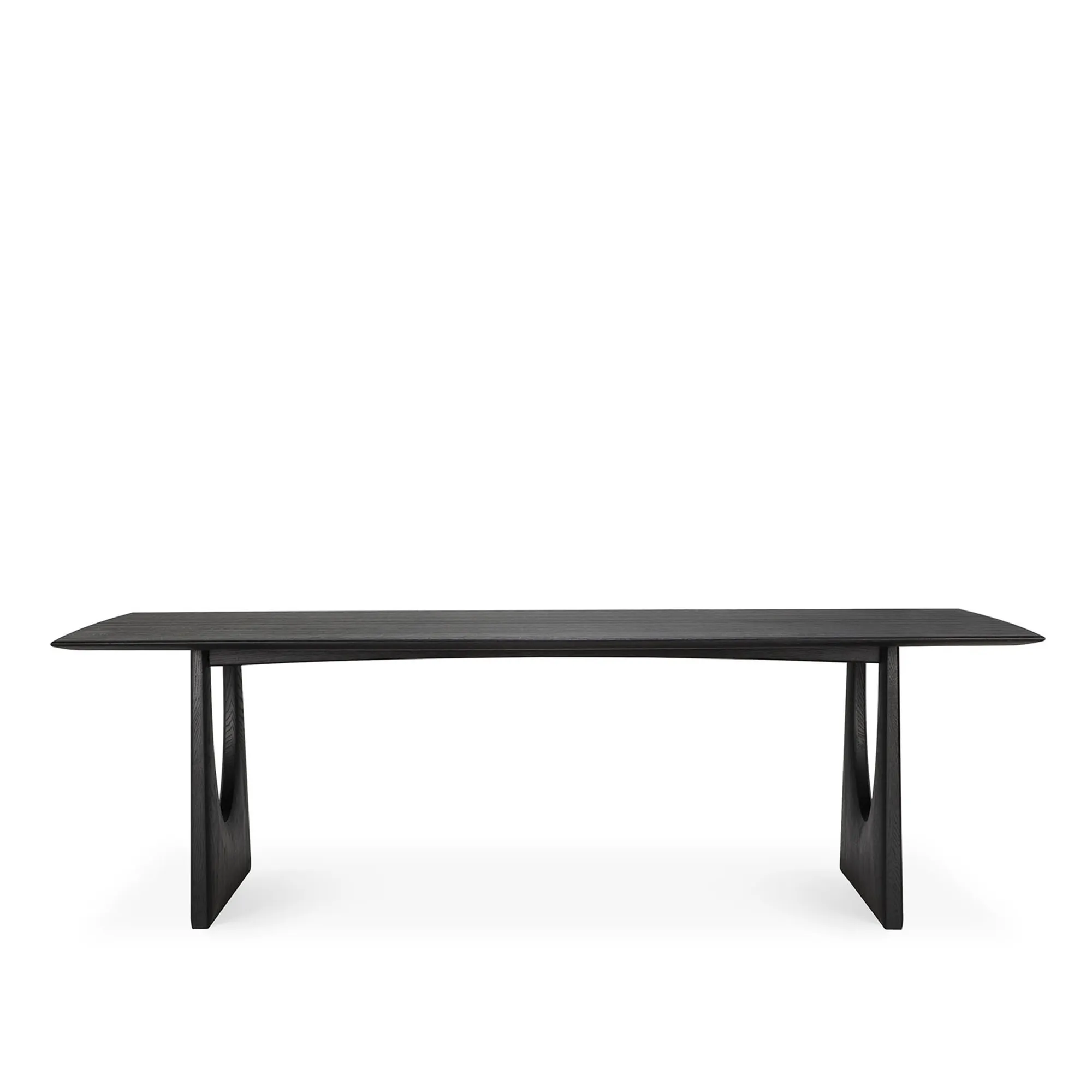 Geometric Dining Table Black Oak - 1