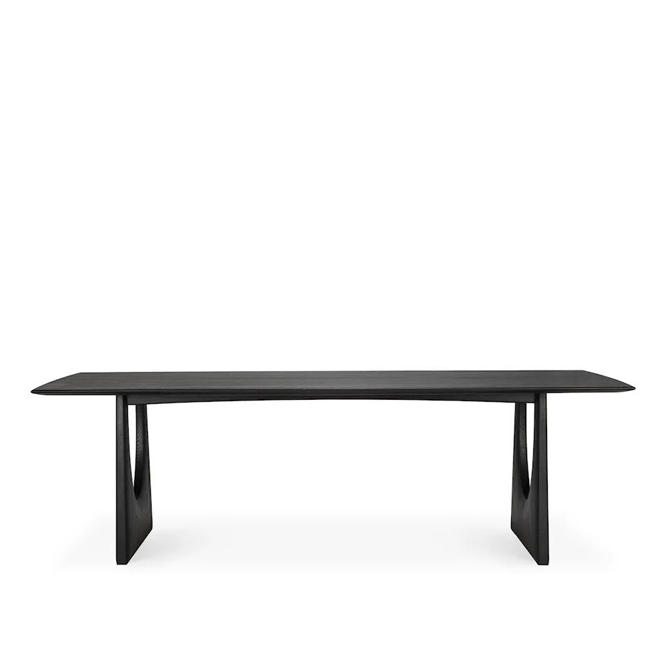 Geometric Dining Table Black Oak