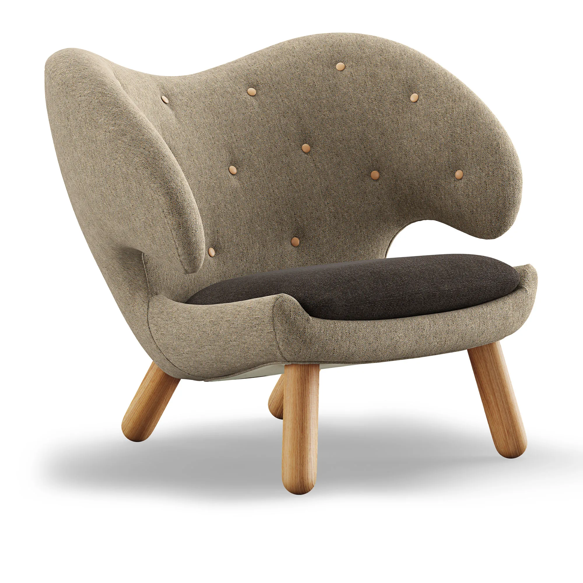 Pelican fåtölj Dark oiled oak - 1
