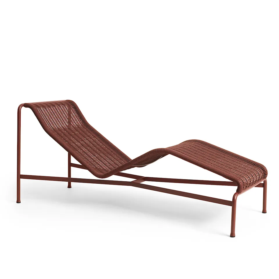 Palissade cord chaise longuestol - Iron Red