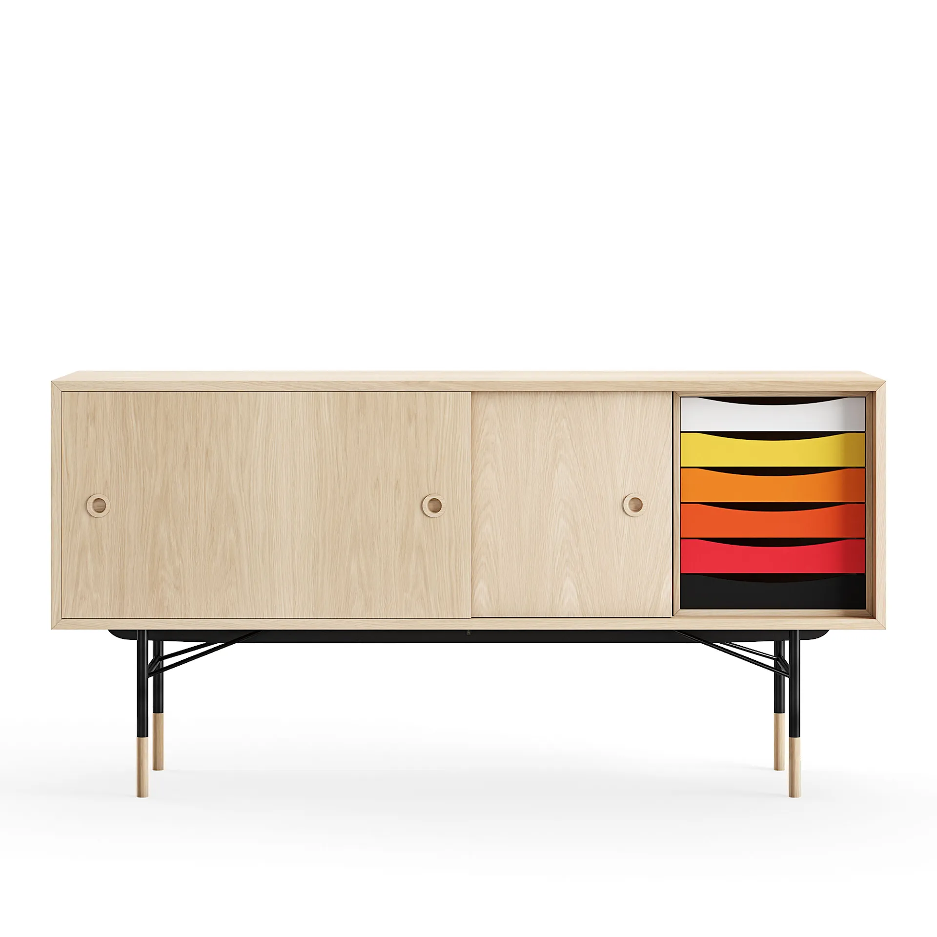 Sideboard Warm med lådor Oak Veneer - House of Finn Juhl - Finn Juhl - NO GA