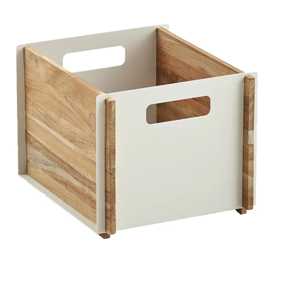 Box Förvaringsbox Teak - Vit