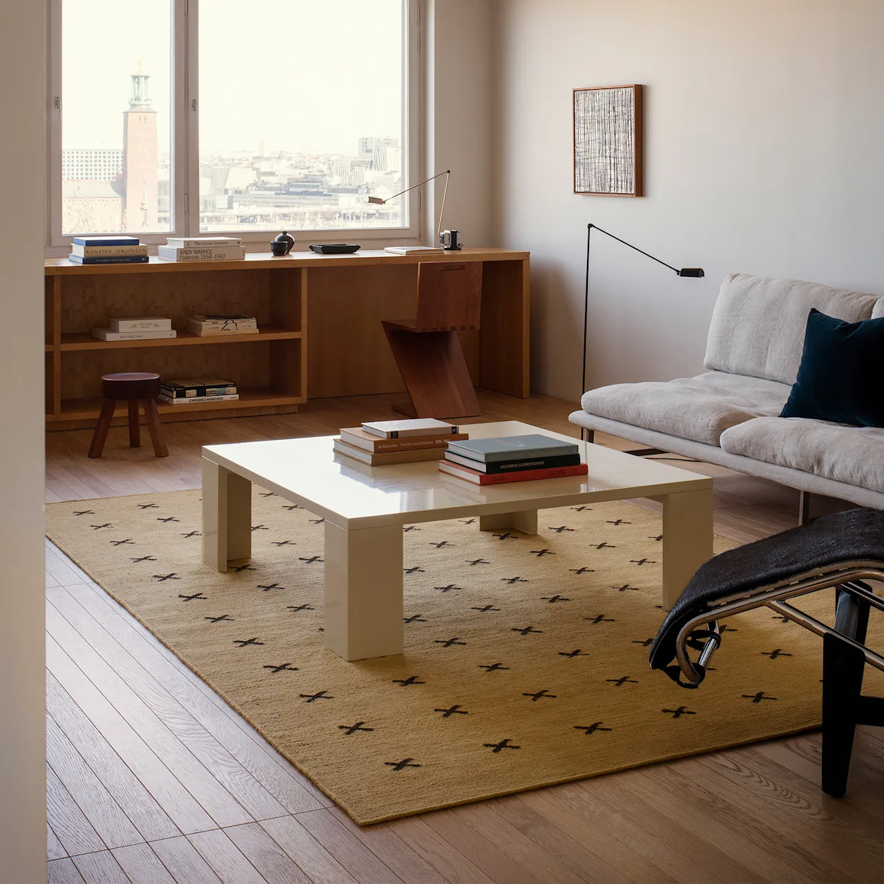 Cross Mustard/Dark Brown ullmatta