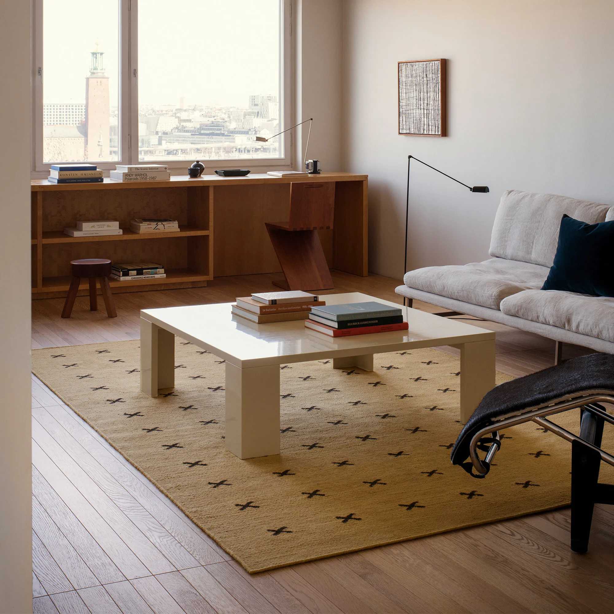 Cross Mustard/Dark Brown ullmatta