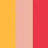 Yellow, Rose and Raspberry