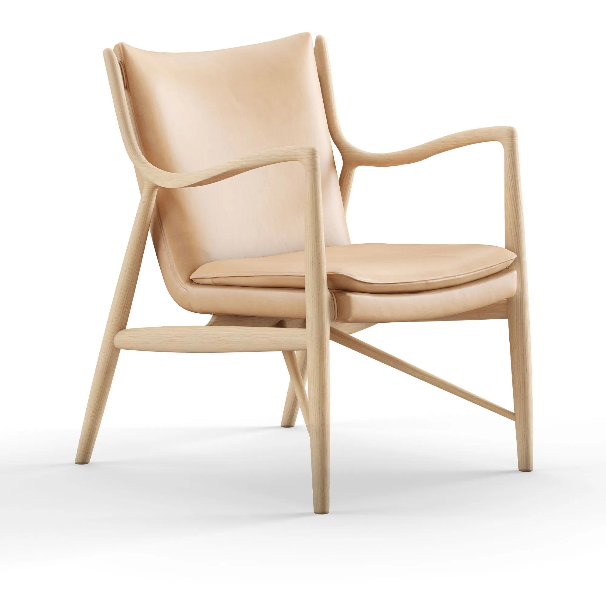 45 fåtölj Clear oiled oak - 1