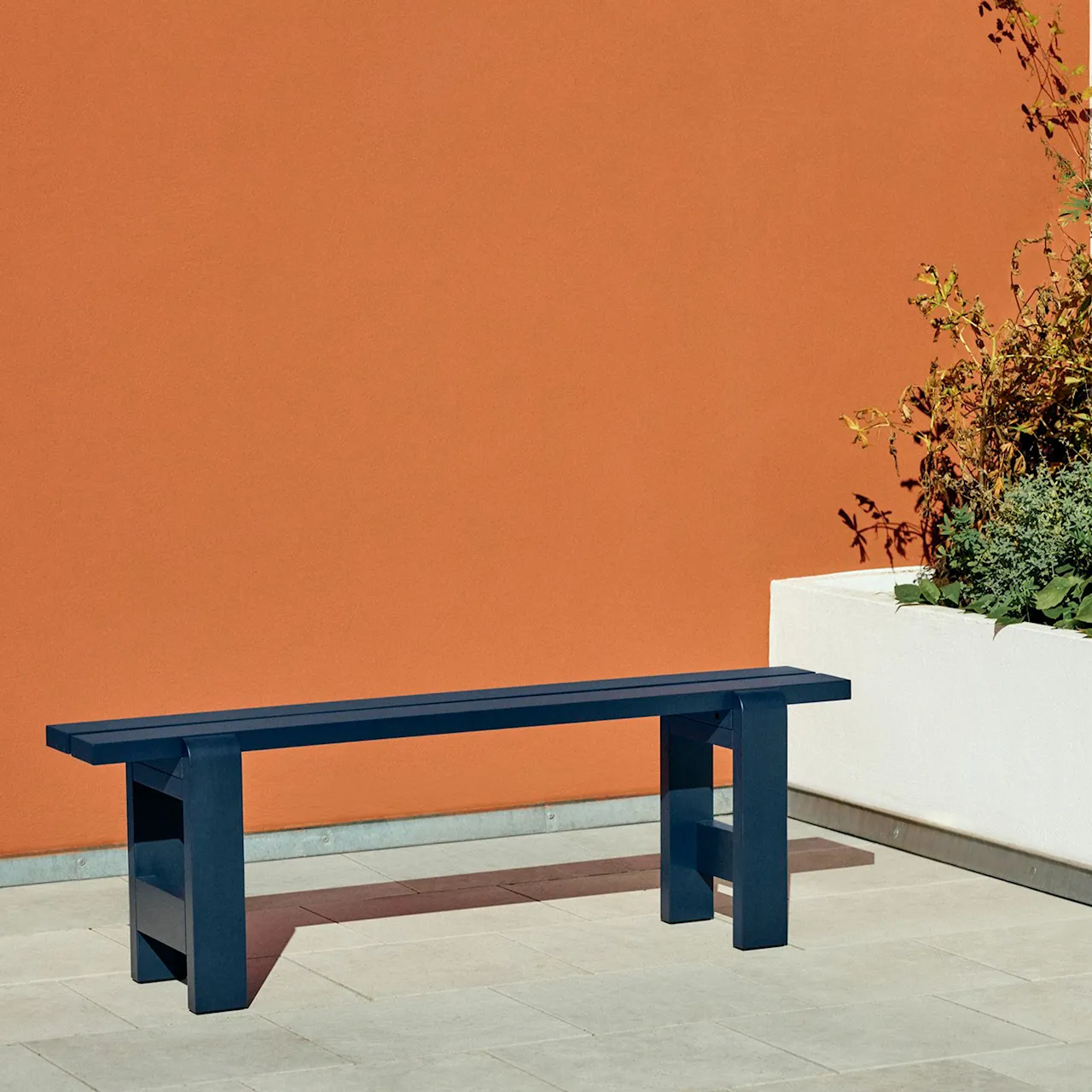 Weekday Bench 140x23 cm / Steel Blue