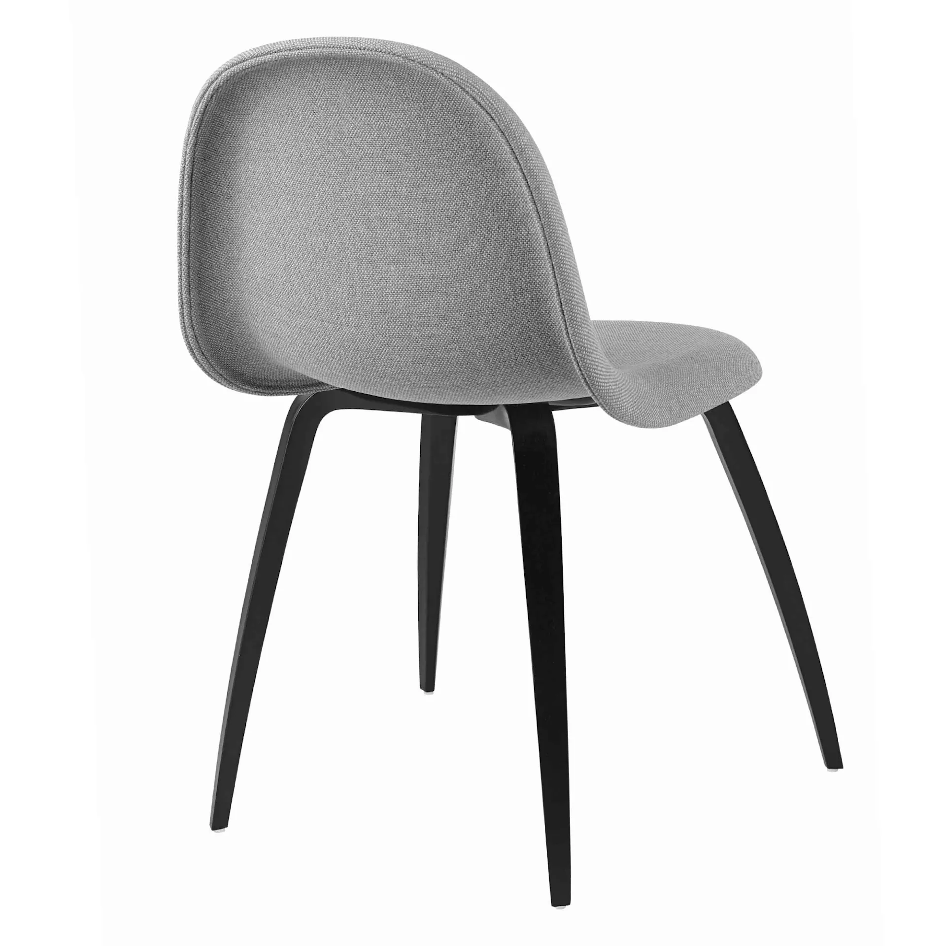 3D Dining Chair Wood Base - Helklädd - Gubi - NO GA