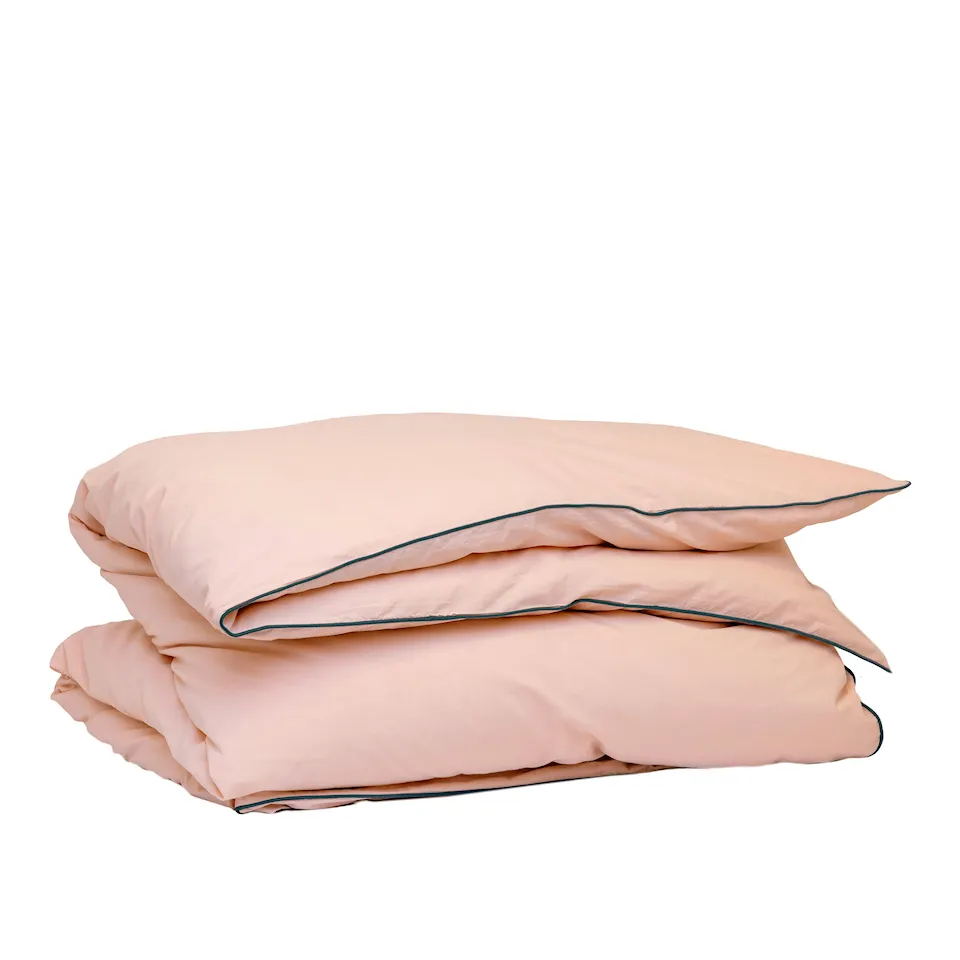 Powder Pink/Dark Blue påslakan