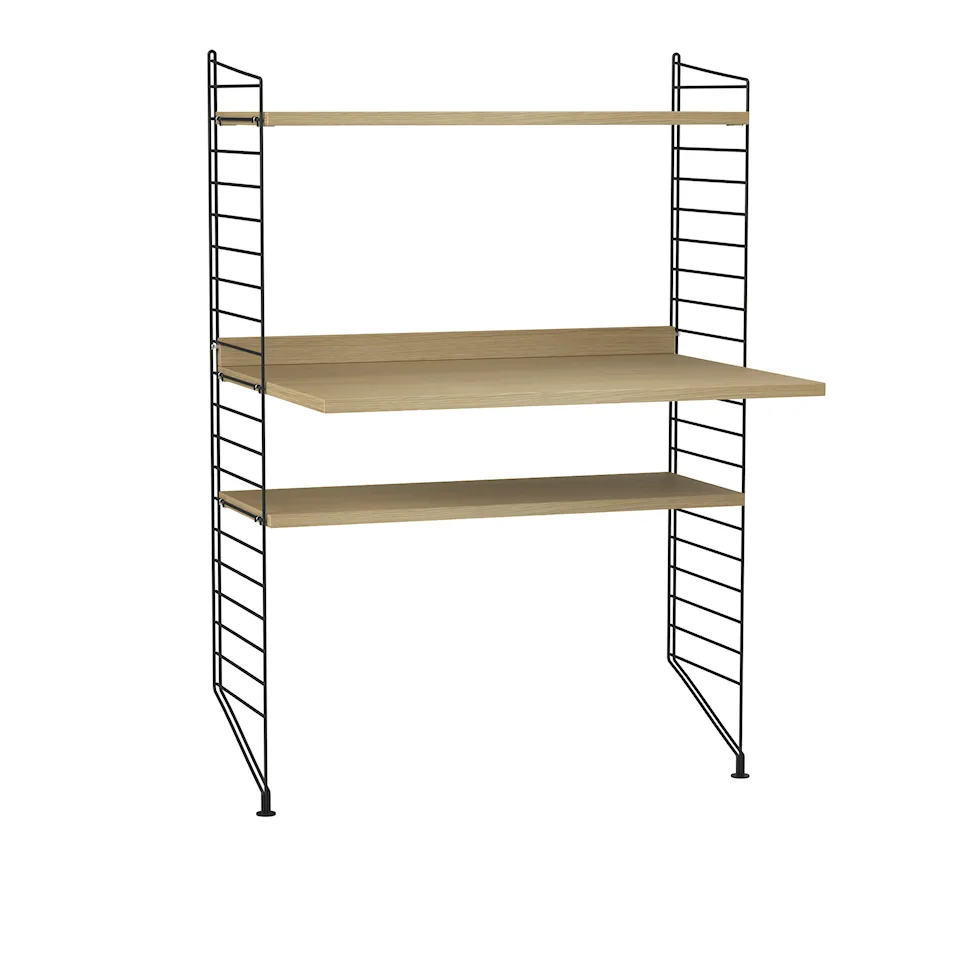 Kontor hyllsystem H ek/svart
