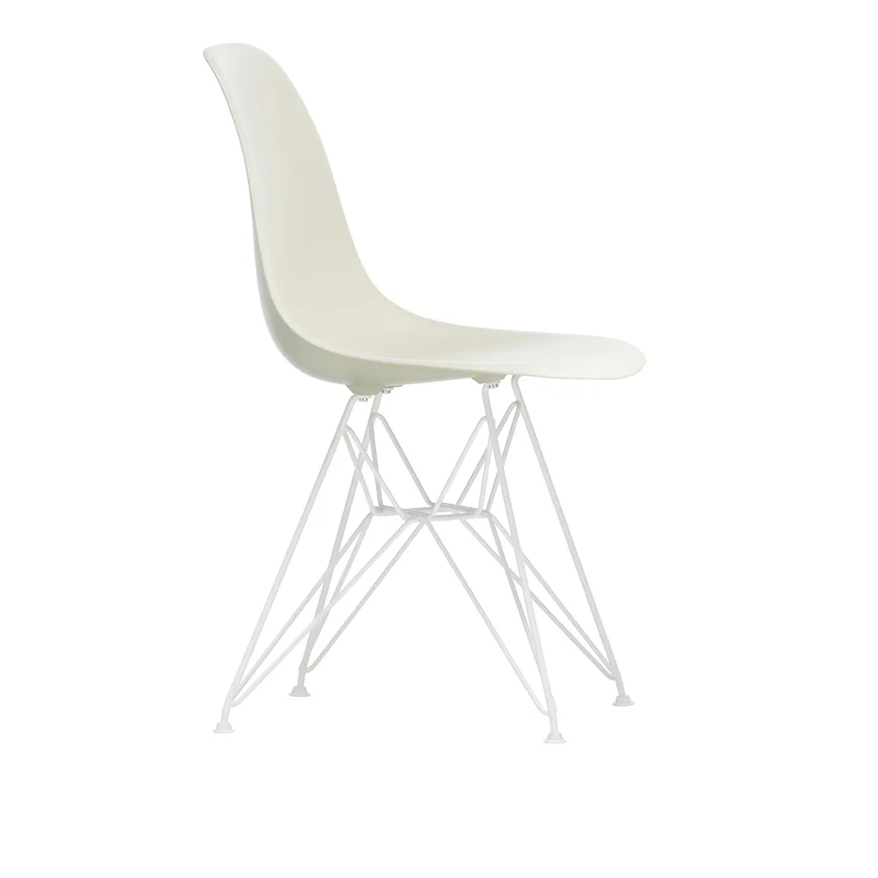 Eames Plastic Chair DSR - 11 Pebble - White Base