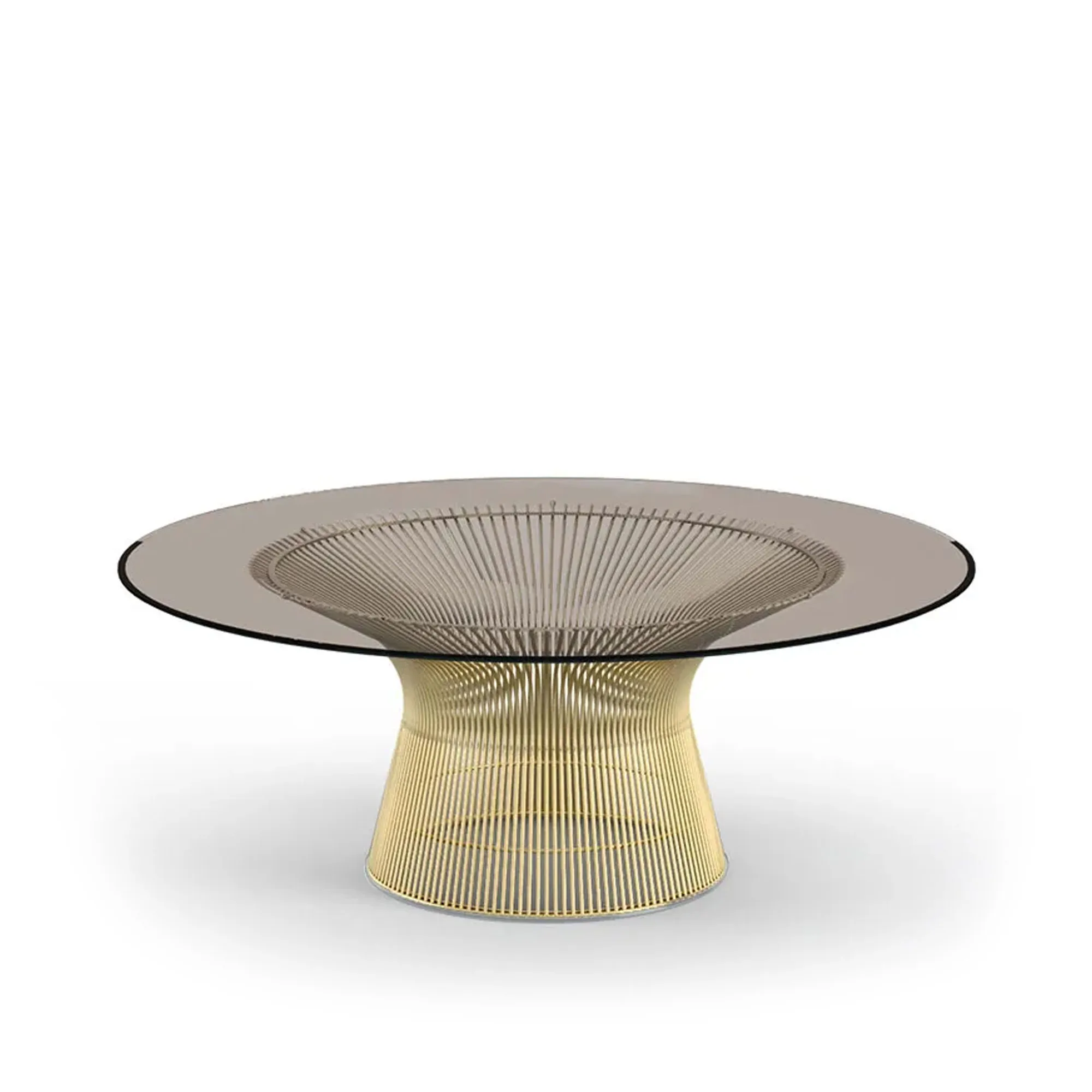 Platner soffbord Ø 92 cm 18K Guld - 1