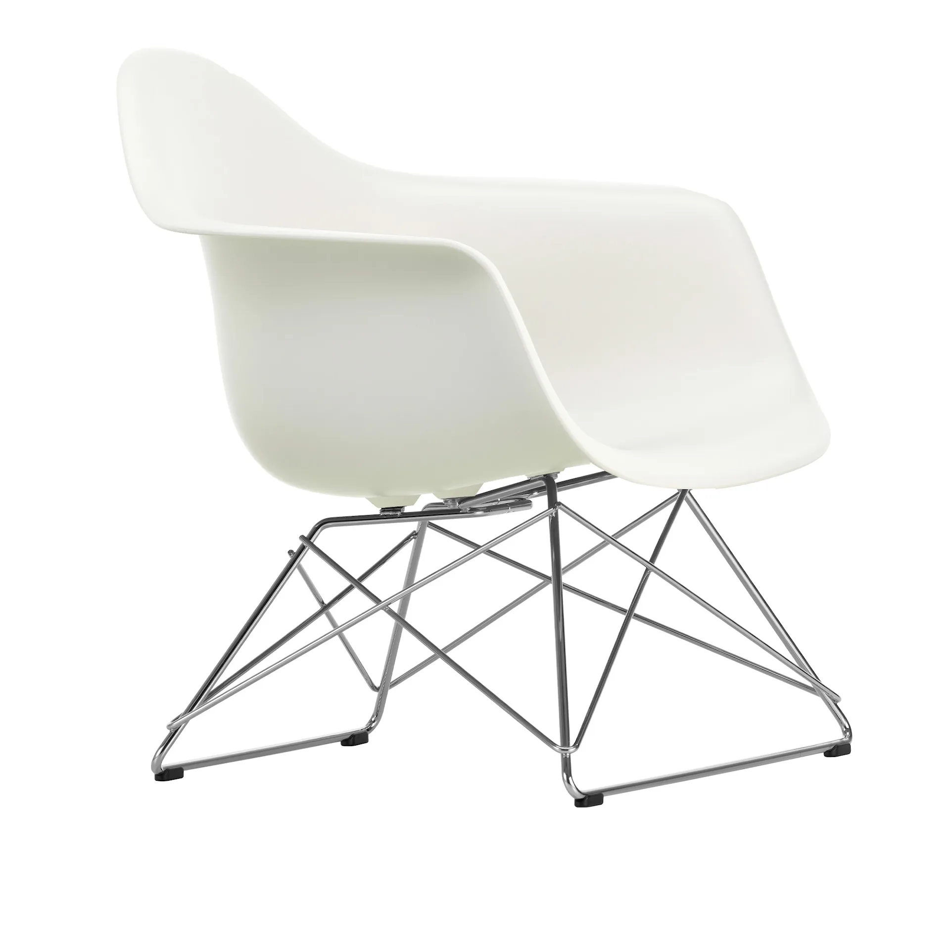 Eames RE Plastic Armchair LAR fåtölj Chrome - Vitra - Charles & Ray Eames - NO GA