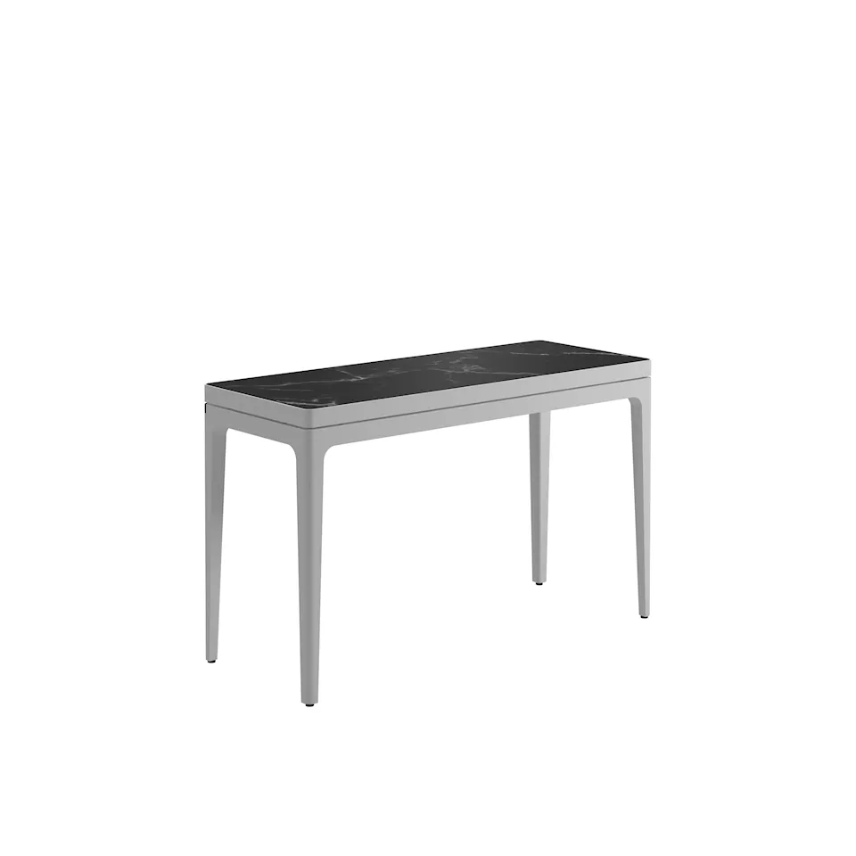 Grid 103x 40 cm Console Table, Frame White, Nero Ceramic Top