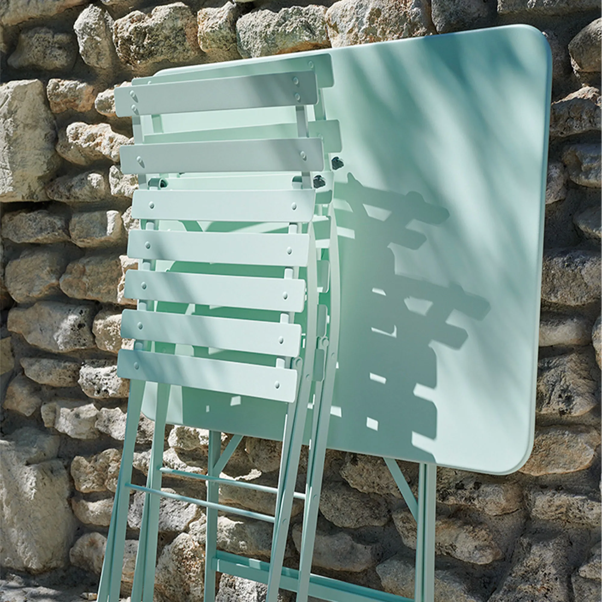 Bistro matbord utomhus 71 x 71 cm - 3