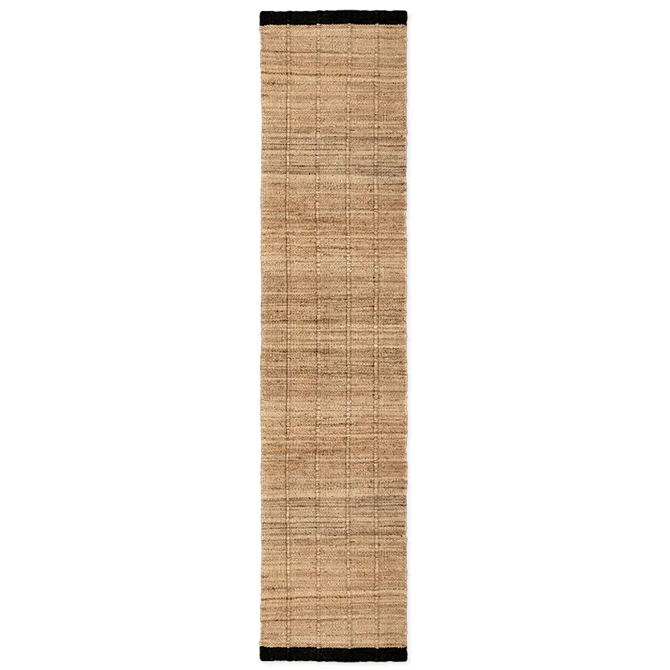 Jute Runner Black jutematta
