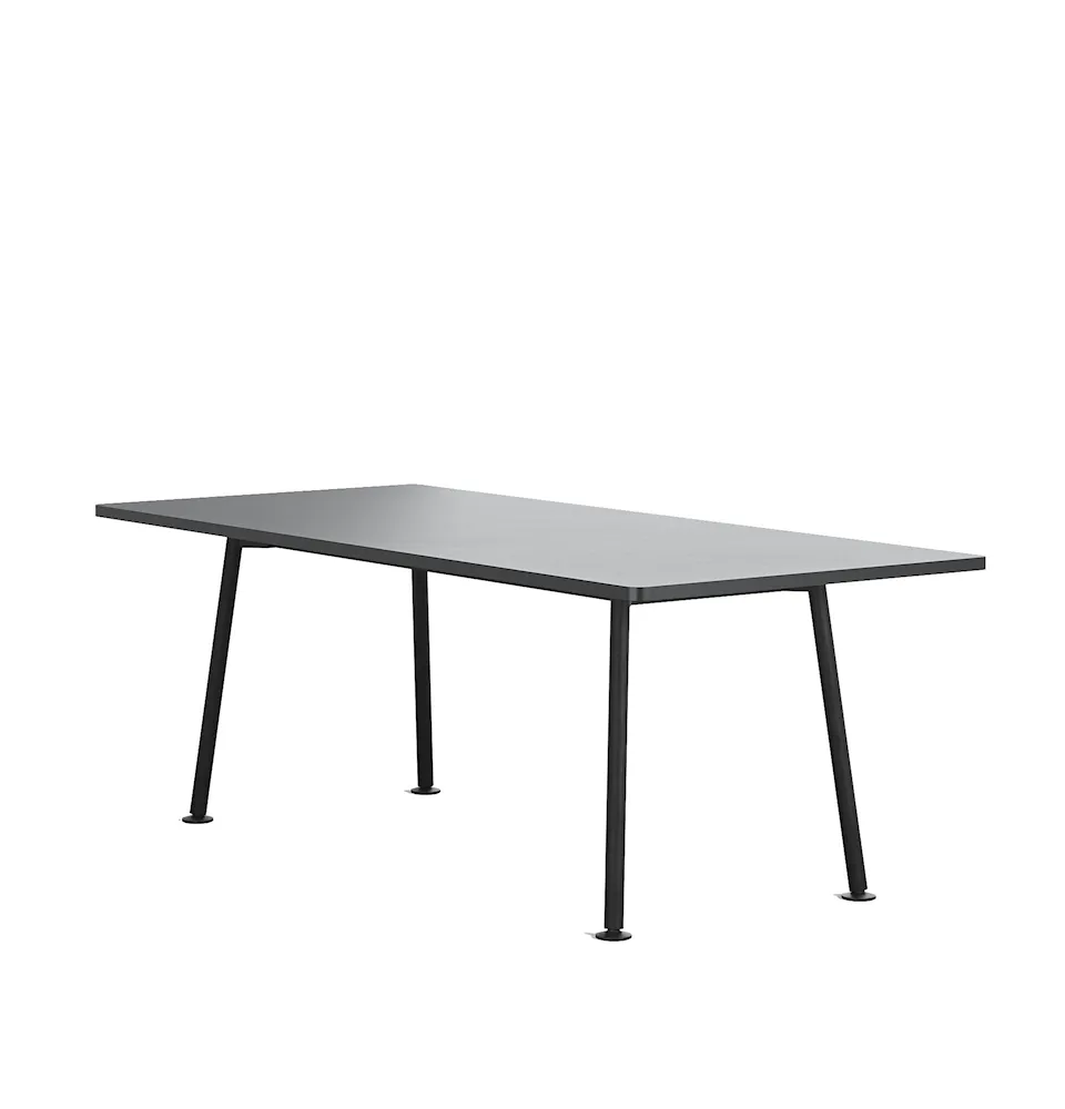 Landa Table - H730, W3300, D1000, Black Laminate - Black