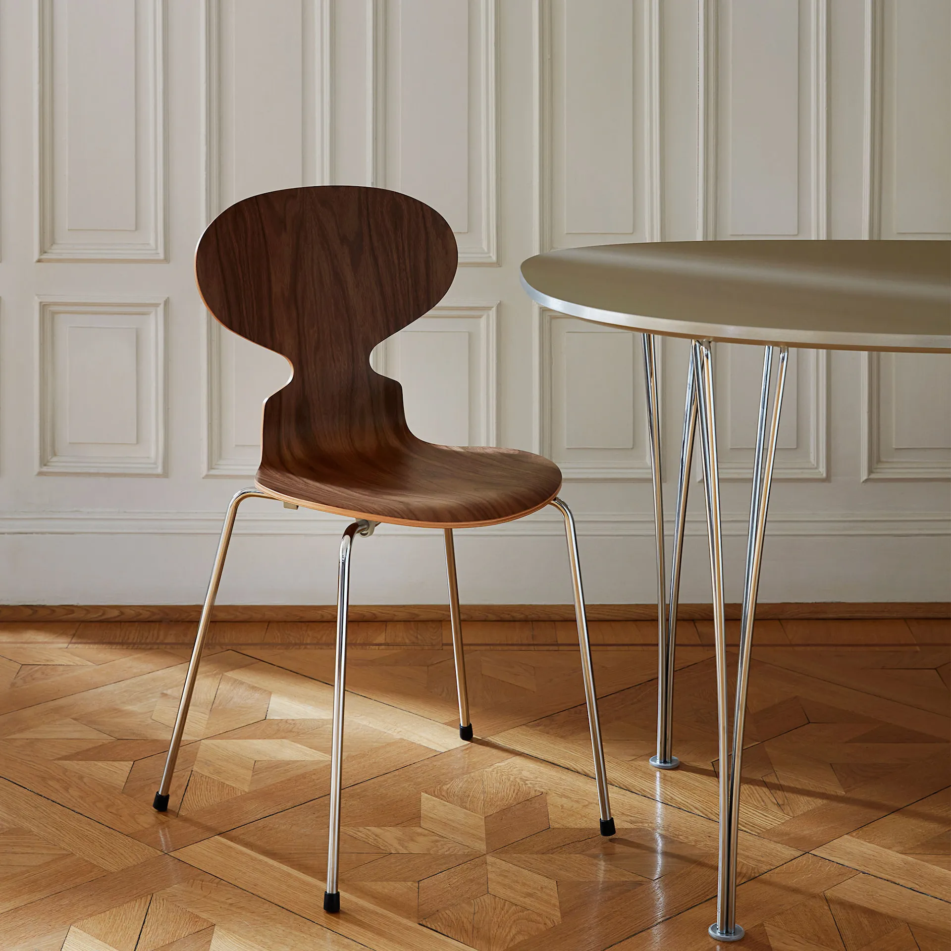 3101 Myran 4 ben - Träfanér - Fritz Hansen - Arne Jacobsen - NO GA