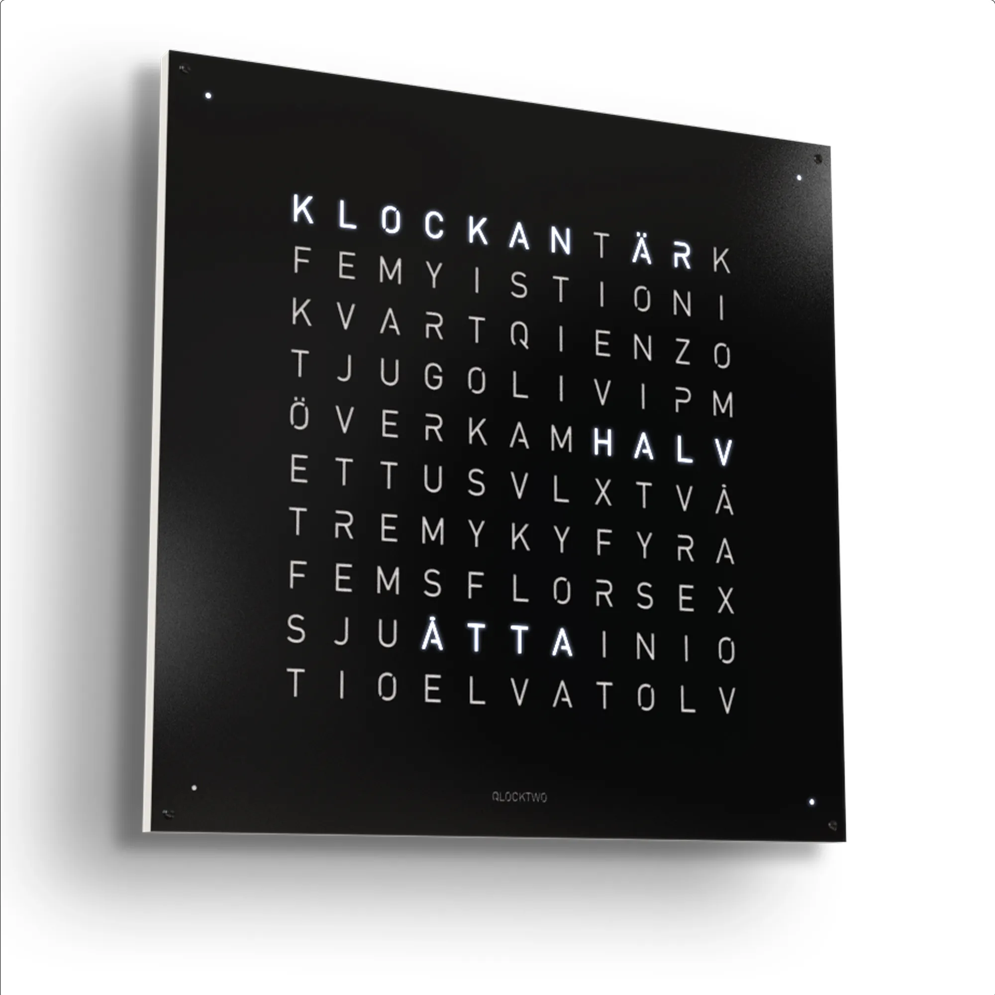 Qlocktwo Earth 90 Creator's Edition – Black Pepper - 2
