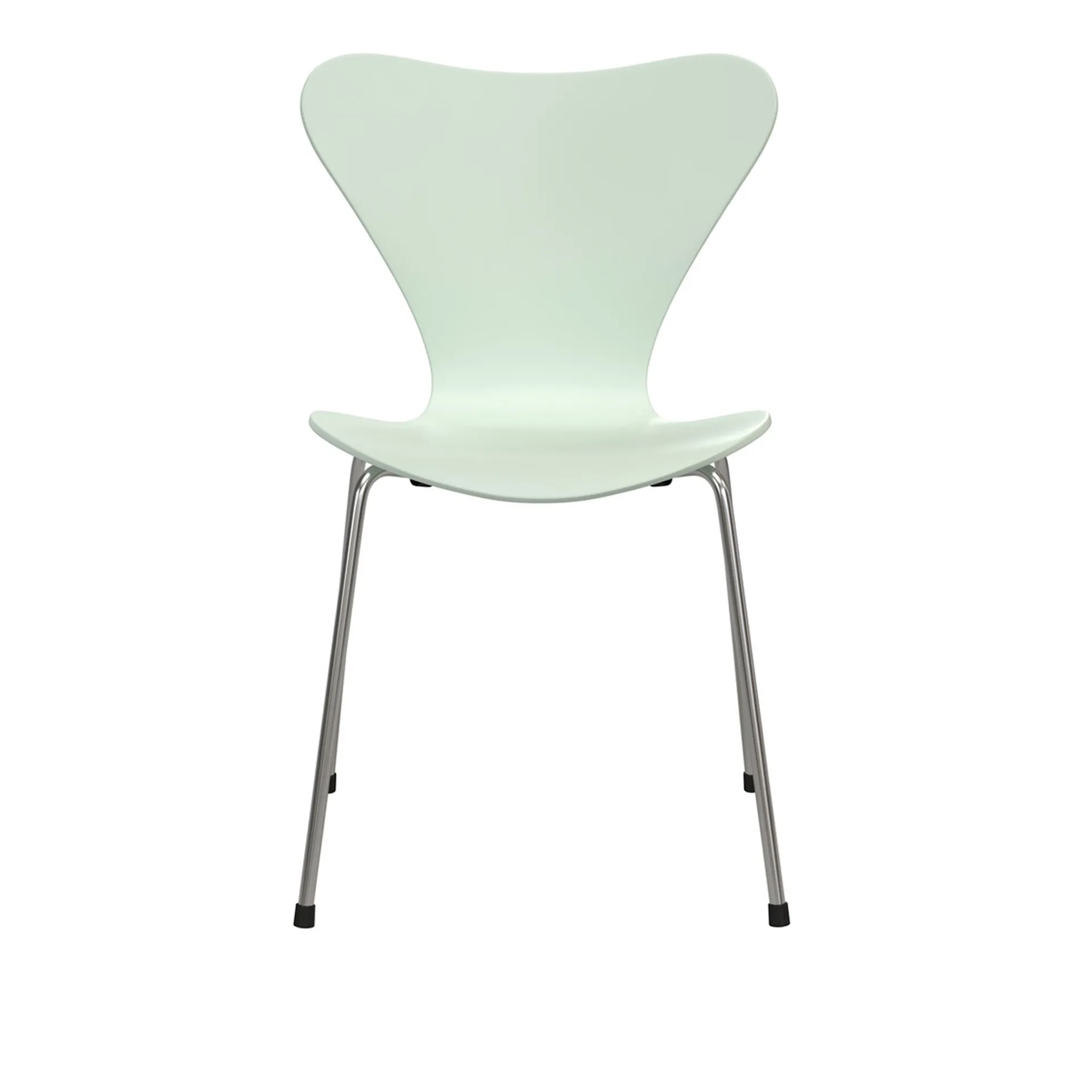 Sjuan 3107 stol stålstativ krom 7:14 AM - Fritz Hansen - Arne Jacobsen - NO GA