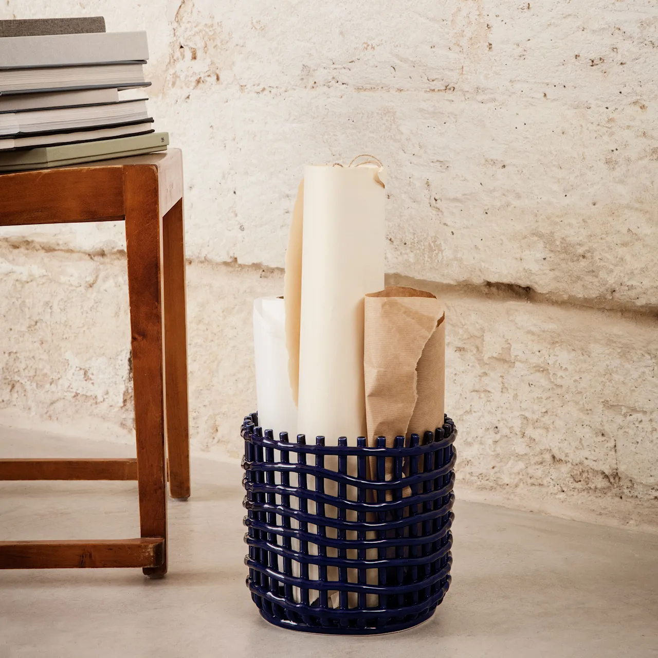 Ceramic Basket Small prydnadsskål